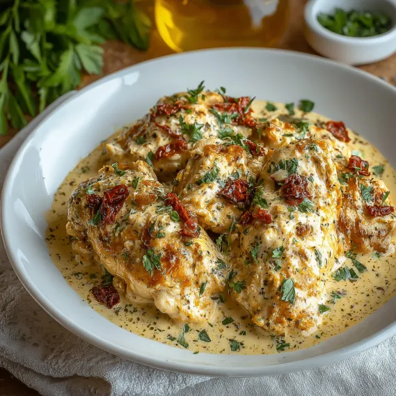 High Protein Crockpot Marry Me Chicken recipe