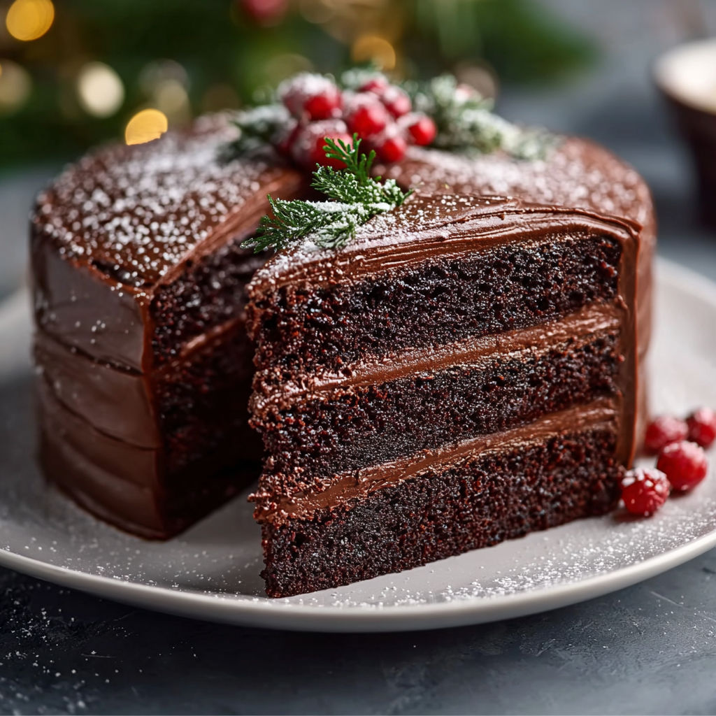 Holidays Chocolate Cake Dessert recipe