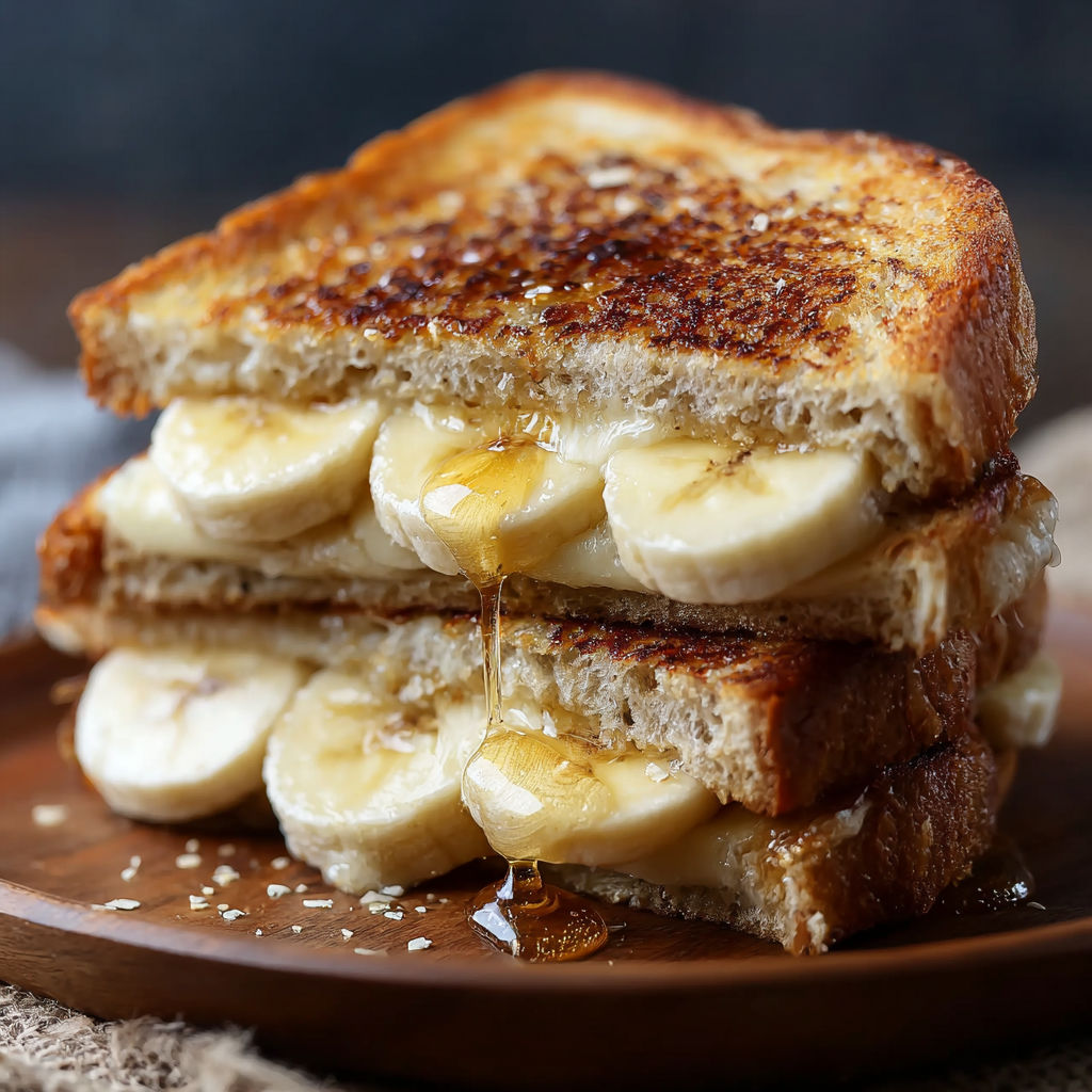 Honey Banana Grilled Cheese recipe