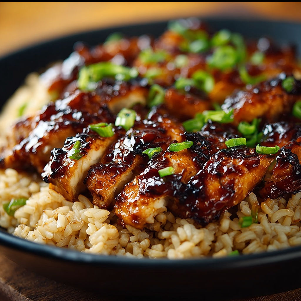 Honey BBQ Chicken Rice recipe