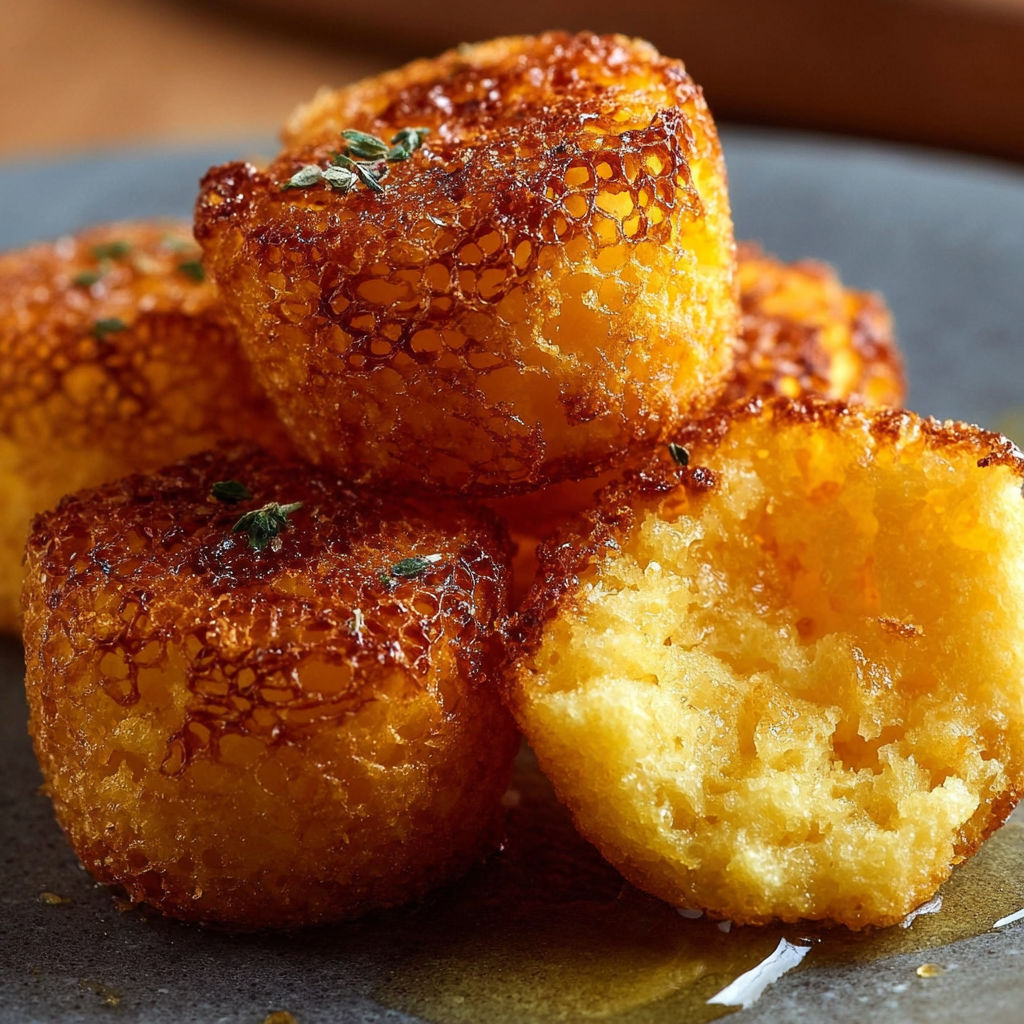 Honey Butter Cornbread Poppers recipe
