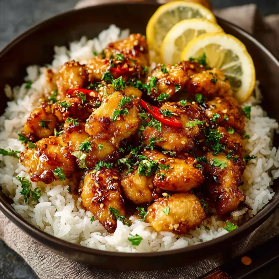 Honey Garlic Lemon Chicken recipe