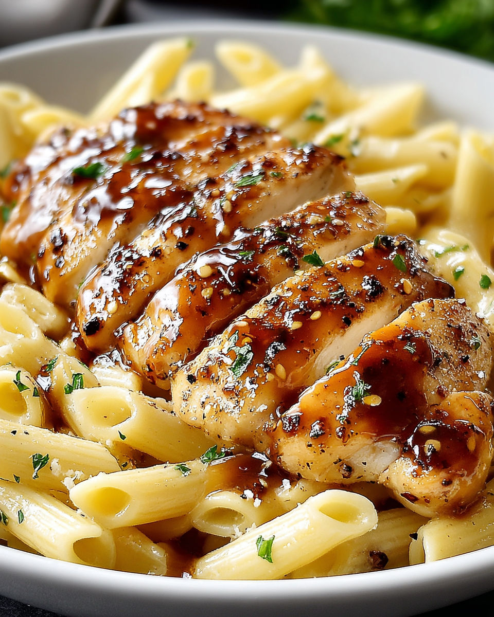 Easy Honey Pepper Chicken Pasta recipe