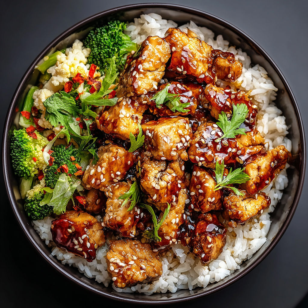 Hot Honey Chicken Bowl recipe