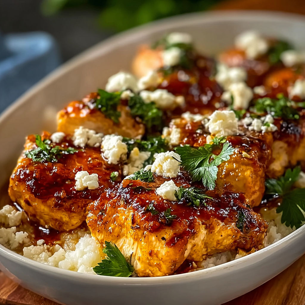Hot Honey Feta Chicken recipe