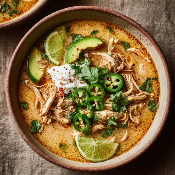 Keto White Chicken Chili recipe