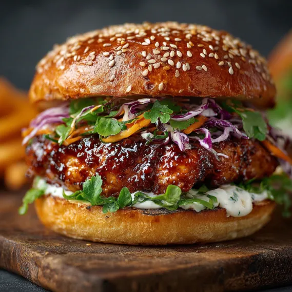Korean Fire Chicken Burger recipe