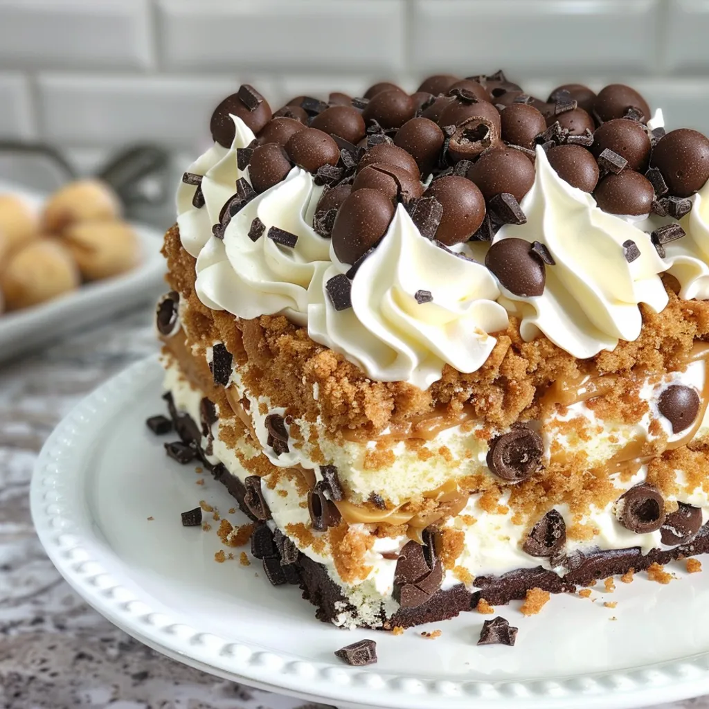 Layered Cannoli Cake Dessert recipe