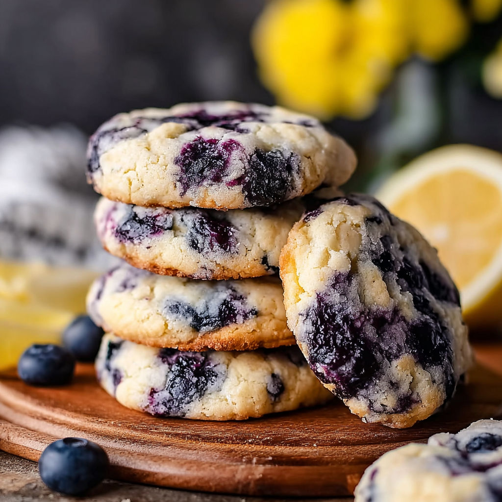 Lemon Blueberry Cheesecake Cookies recipe