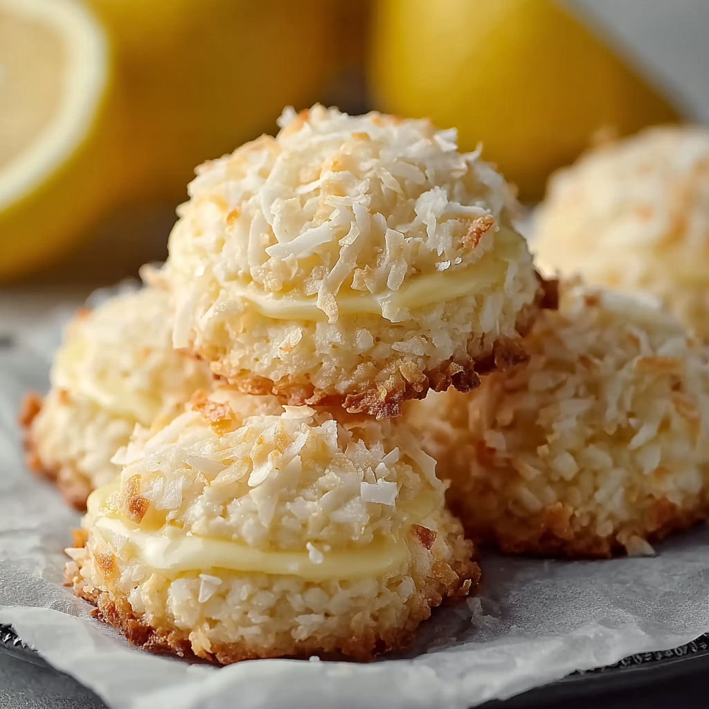 Cheesecake Lemon Coconut Cookies recipe