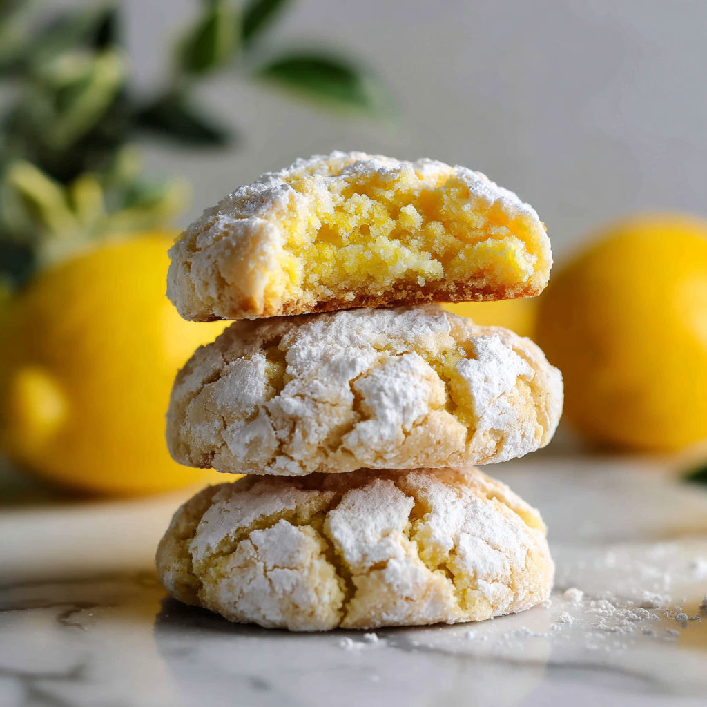 Lemon Crinkle Cookies recipe