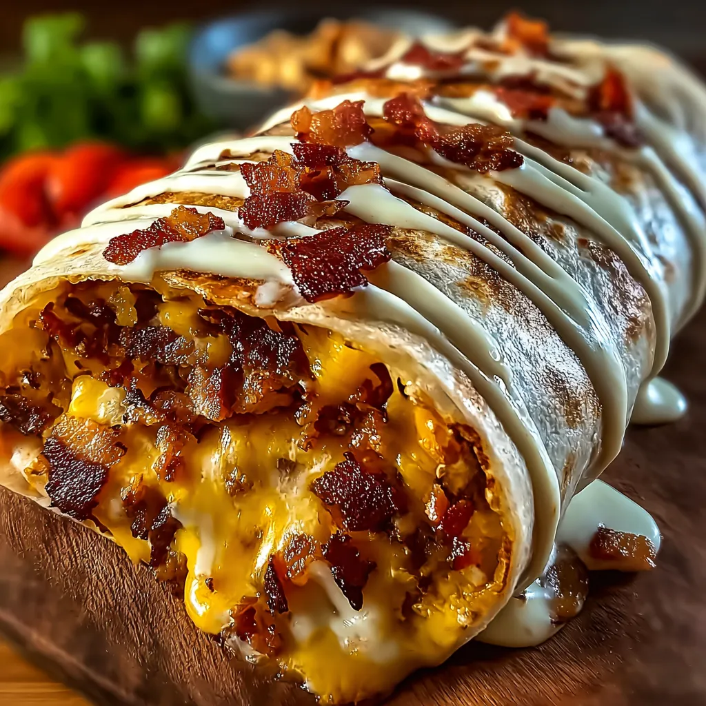 Bacon Cheeseburger Wrap recipe