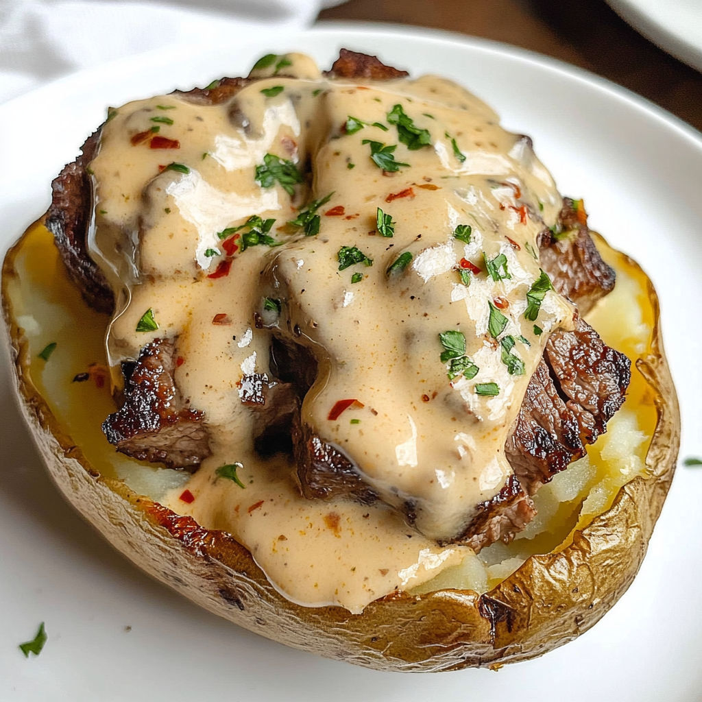 Loaded Baked Potato Steak Bites recipe
