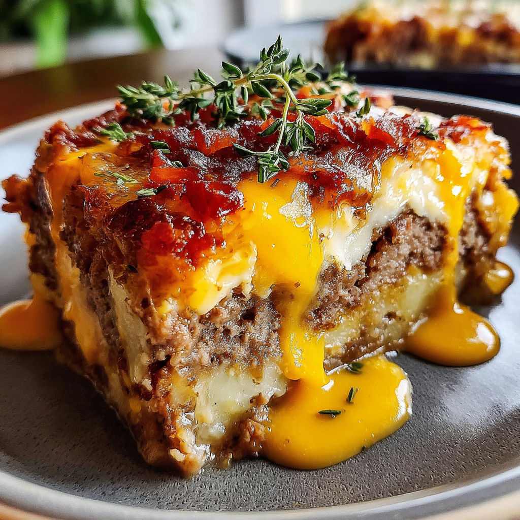 Loaded Potato Meatloaf Casserole recipe