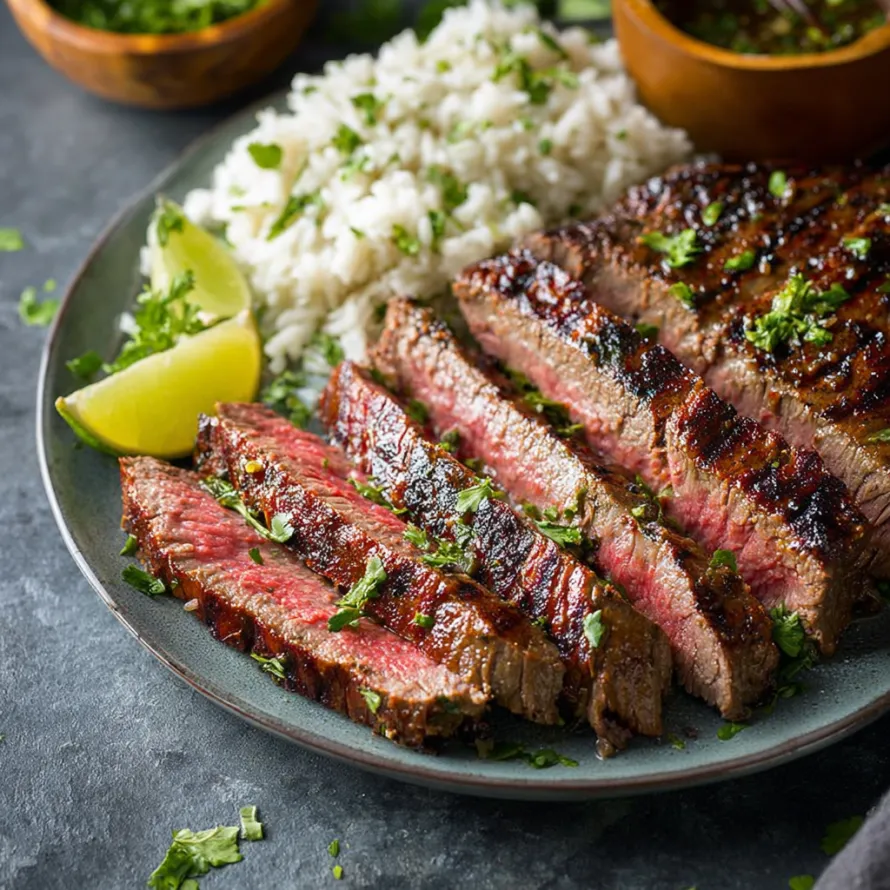 Grilled London Broil Steak recipe