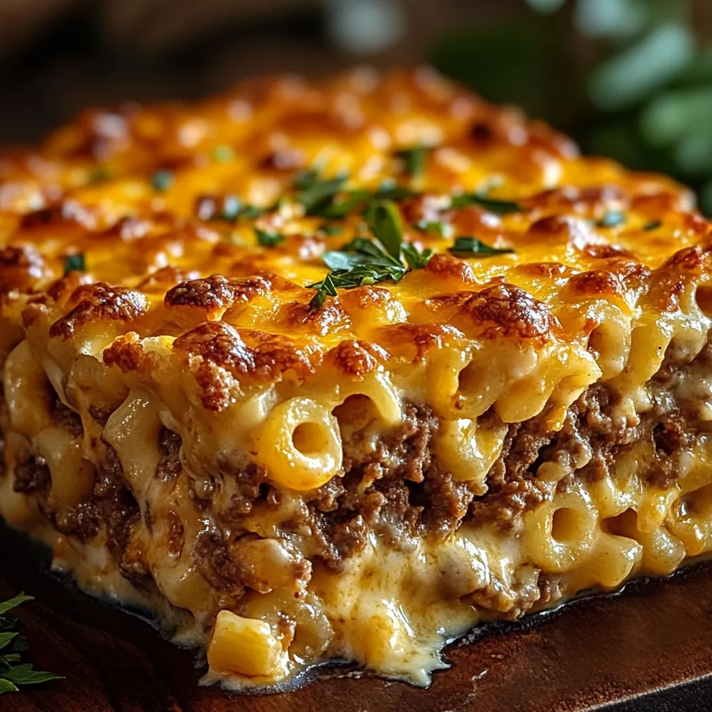 Mac and Cheese Meatloaf Casserole recipe
