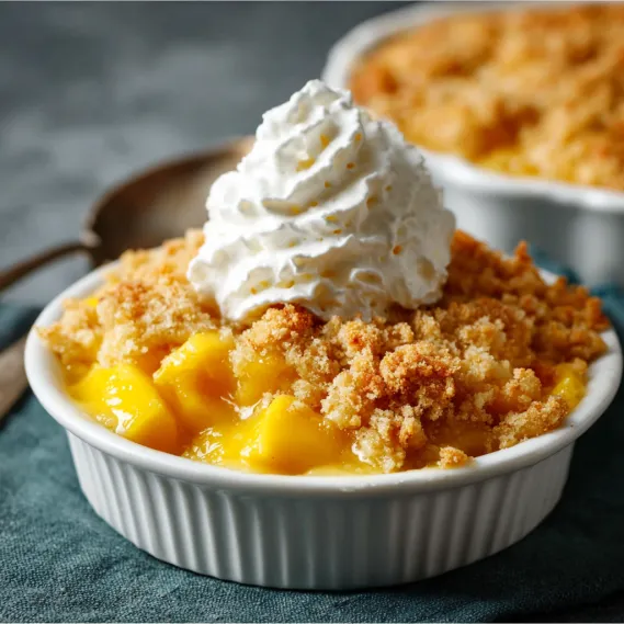 Mango Crumble Baked Dessert recipe