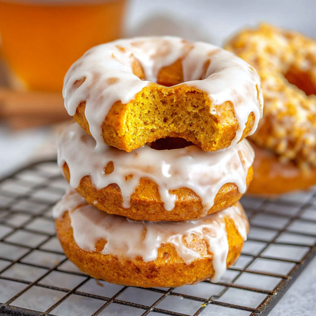 Maple Glazed Pumpkin Donuts recipe