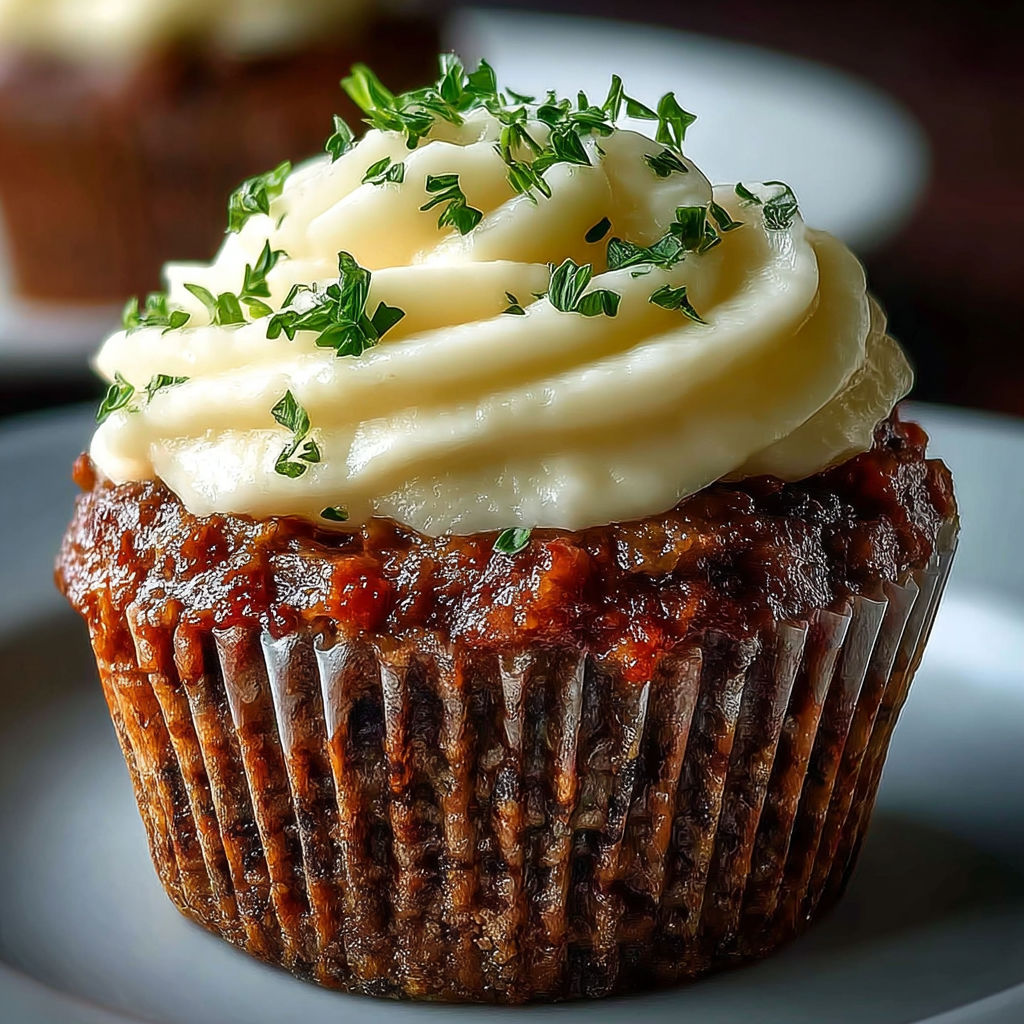 Homemade Meatloaf Cupcakes recipe