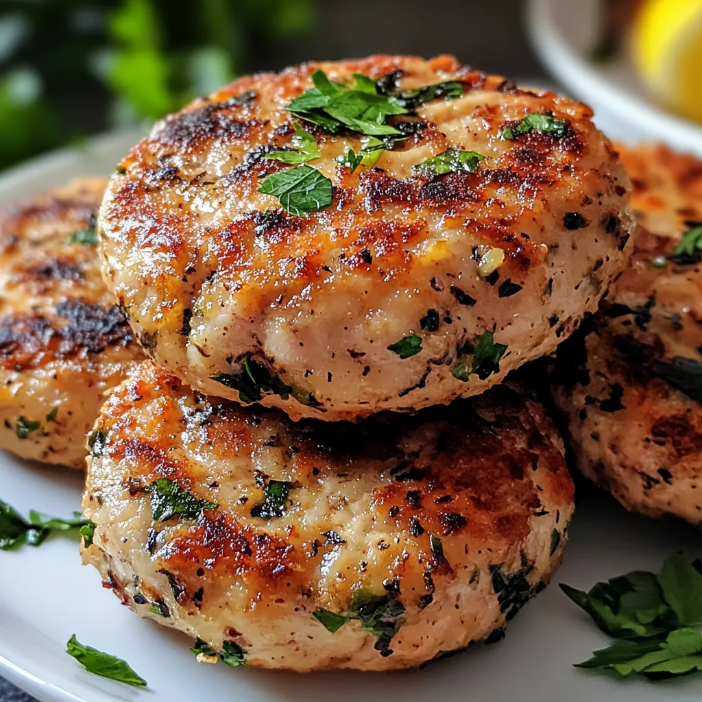Mediterranean Chicken Patties recipe