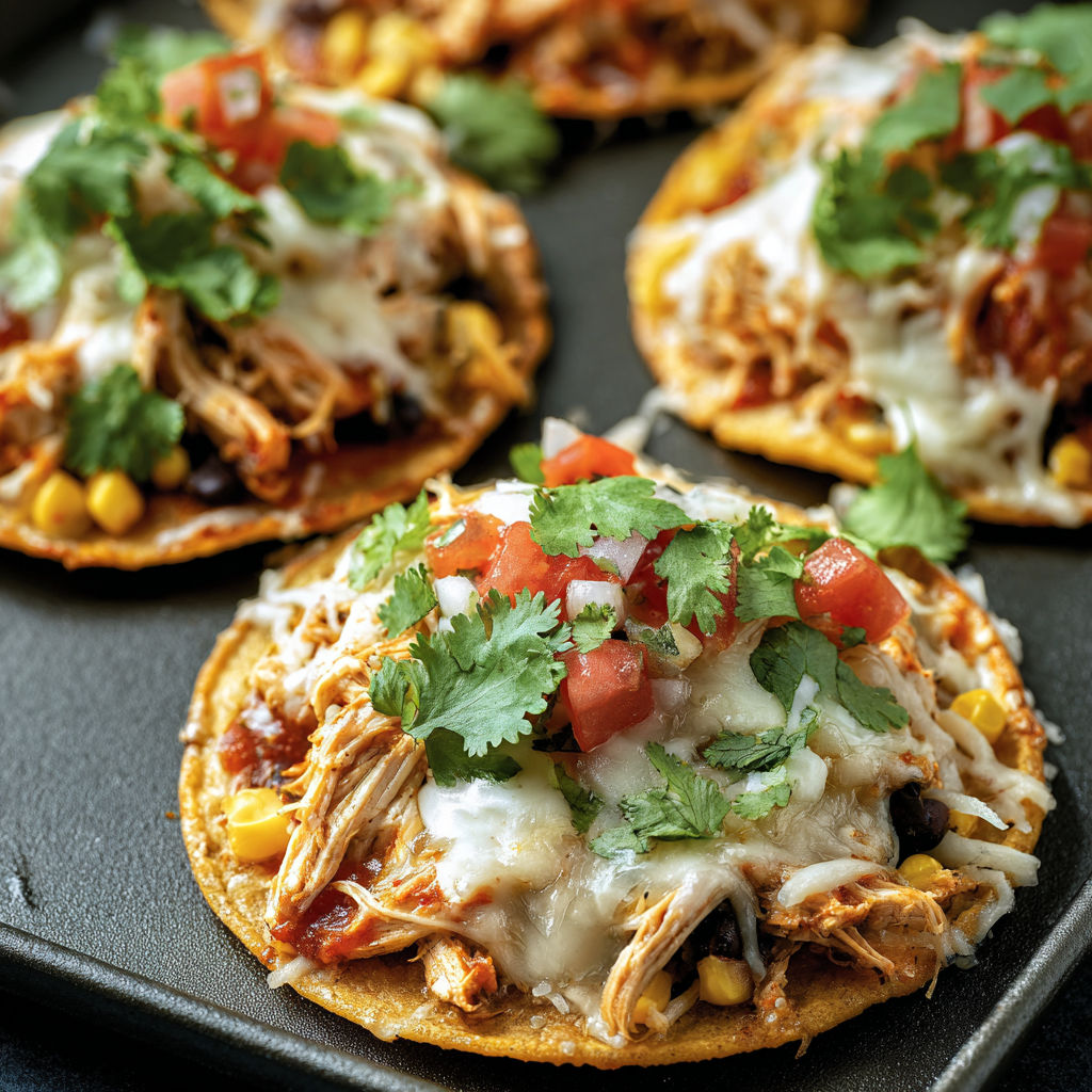 Mexican Rotisserie Chicken Tostadas recipe