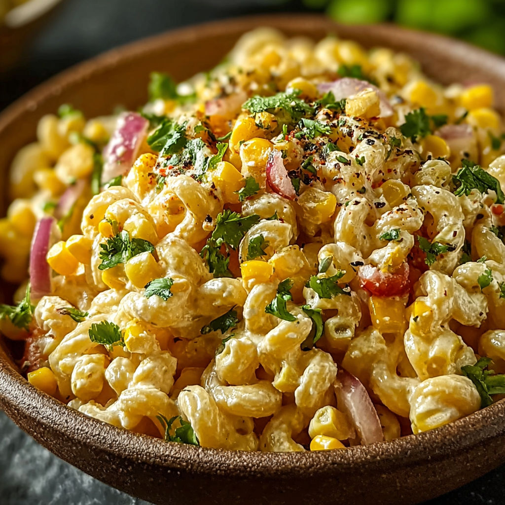 Mexican Street Corn Pasta Salad recipe