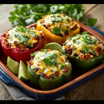Mexican Stuffed Peppers Turkey recipe