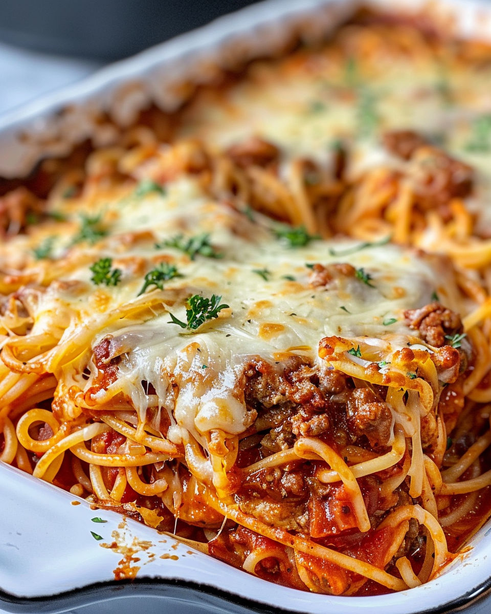 Million Dollar Spaghetti Casserole recipe