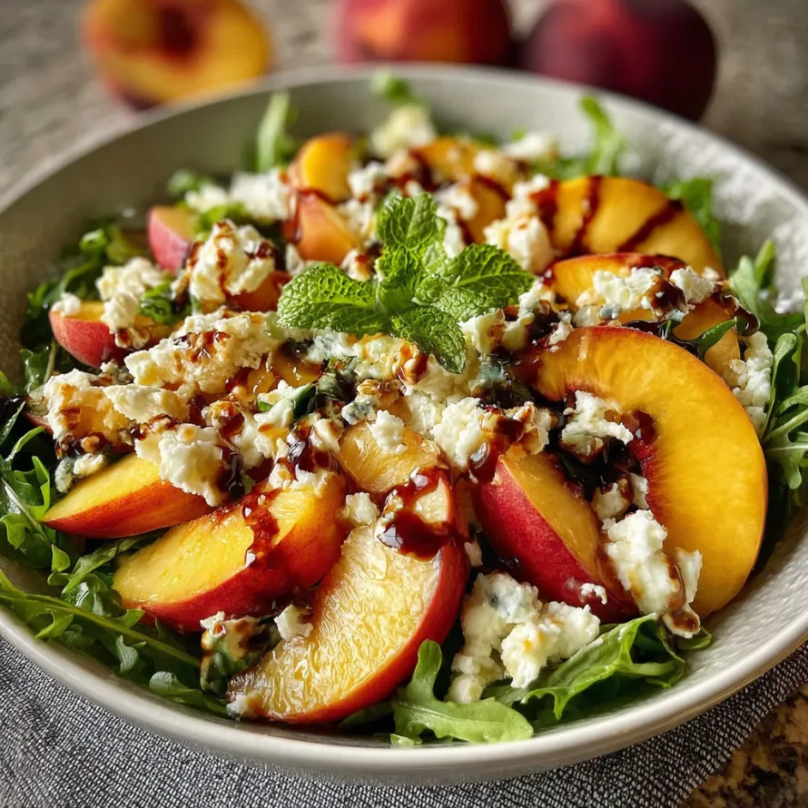 Millionaire Peach Salad Bowl recipe