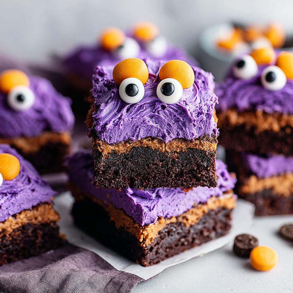 Monster Mash Brownies Halloween recipe