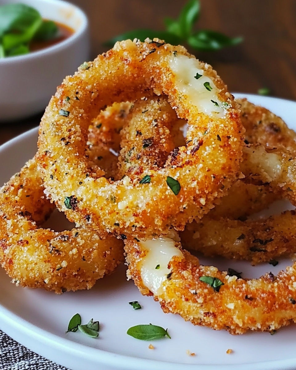Mozzarella Stick Onion Rings recipe