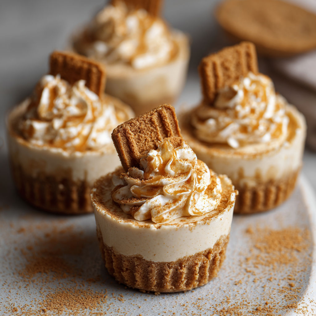 No-Bake Biscoff Cheesecake Cups recipe