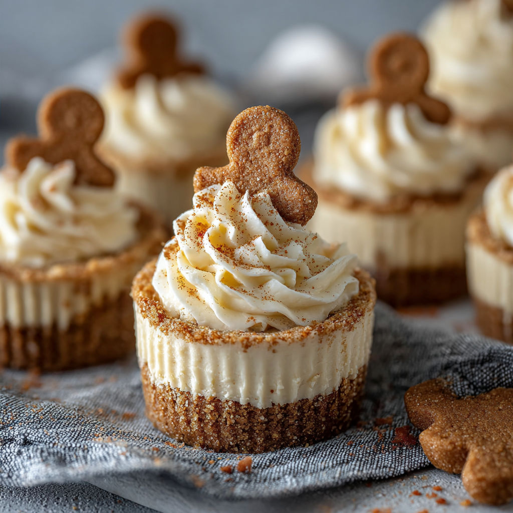 No-Bake Gingerbread Cheesecake Cups recipe