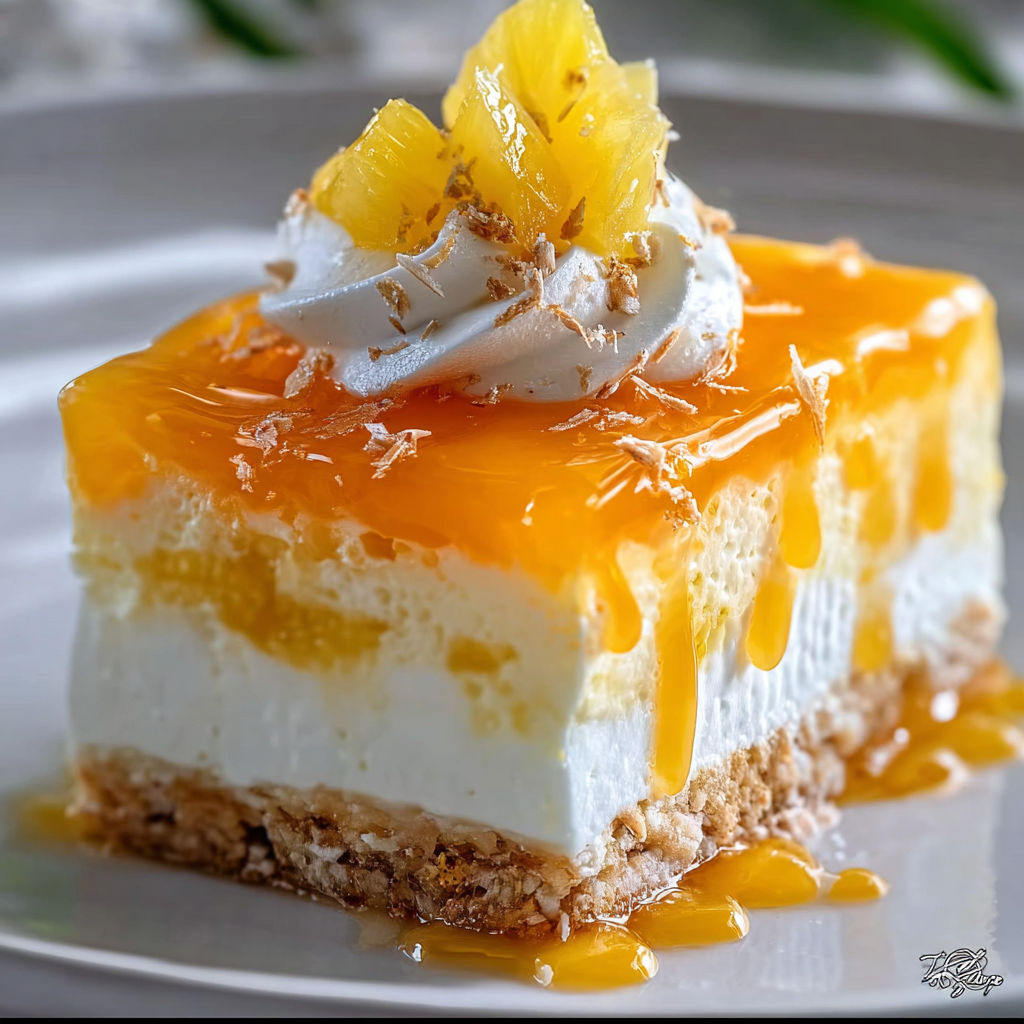 No-Bake Orange Pineapple Cheesecake recipe