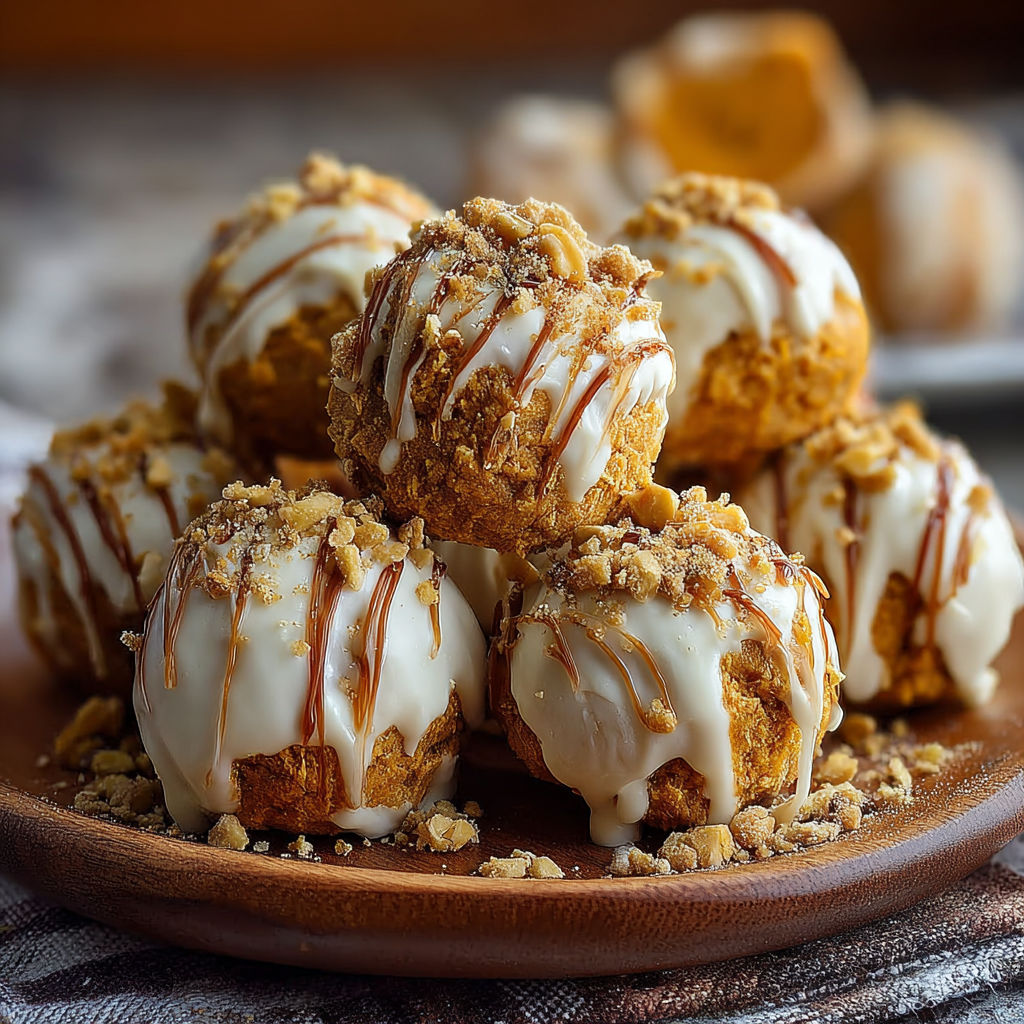 Easy No-Bake Pumpkin Cheesecake Balls recipe
