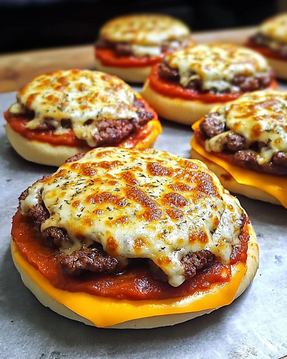 Old School Pizza Burgers recipe