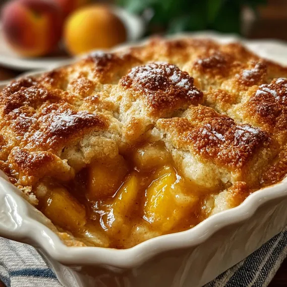 Old Time Oven Peach Cobbler recipe