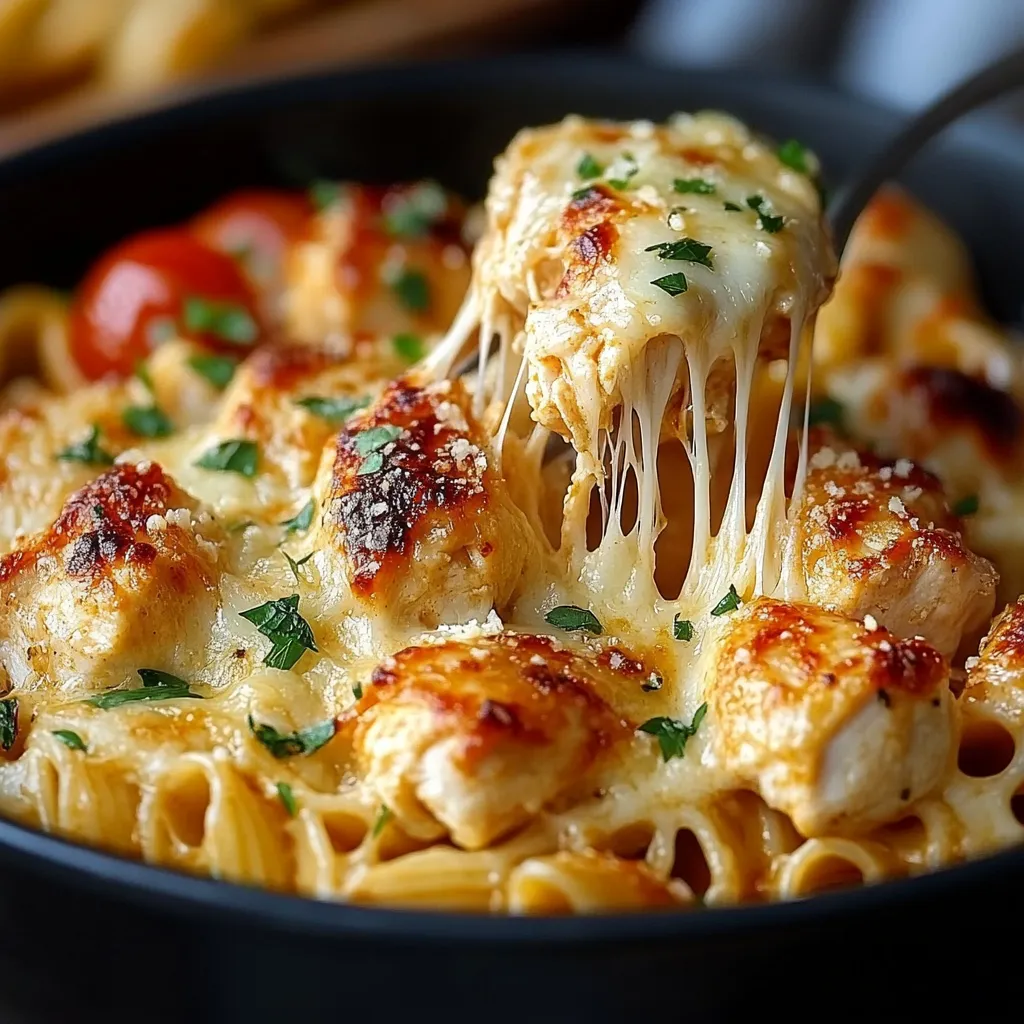 One-Pot Chicken Parmesan Pasta recipe