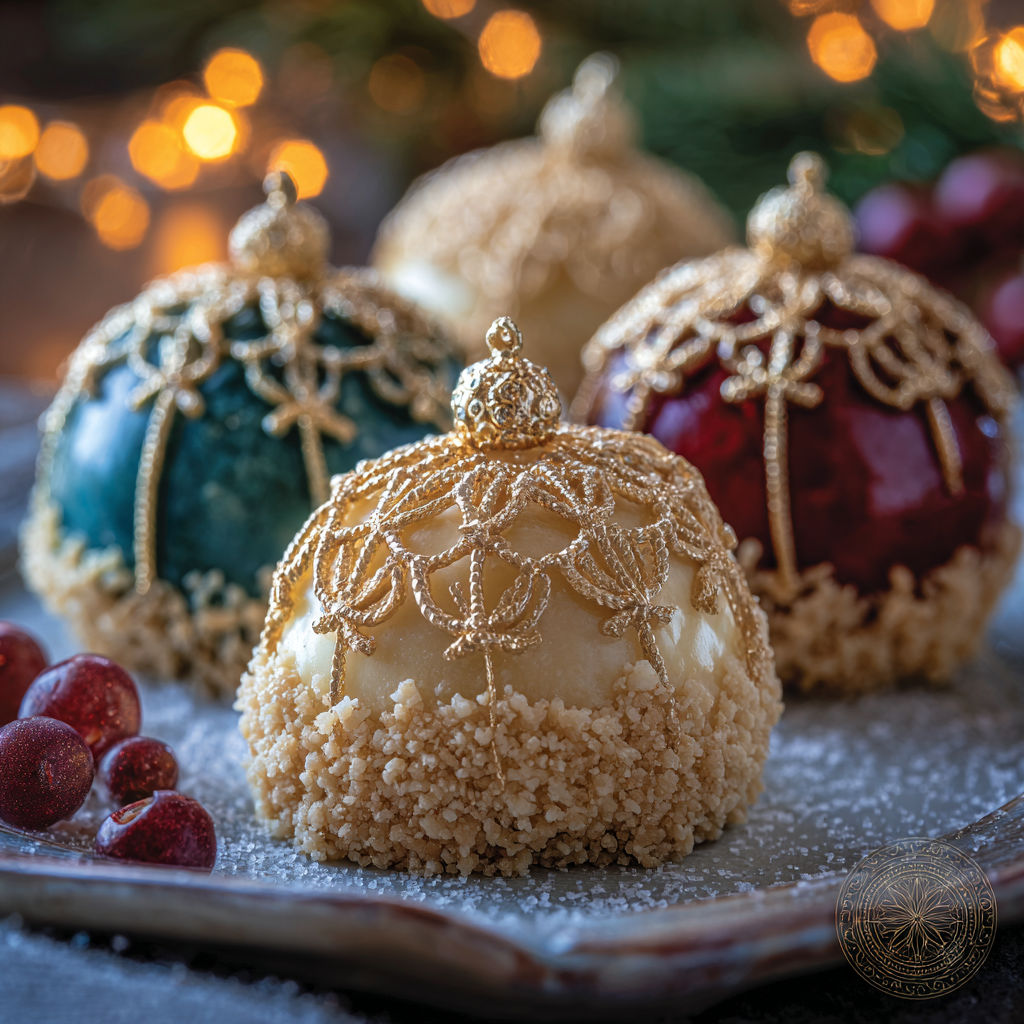 Ornament Mousse Balls Holiday recipe
