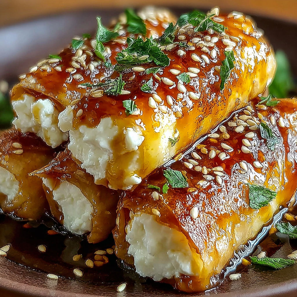 Oven Fried Feta Chili Honey recipe