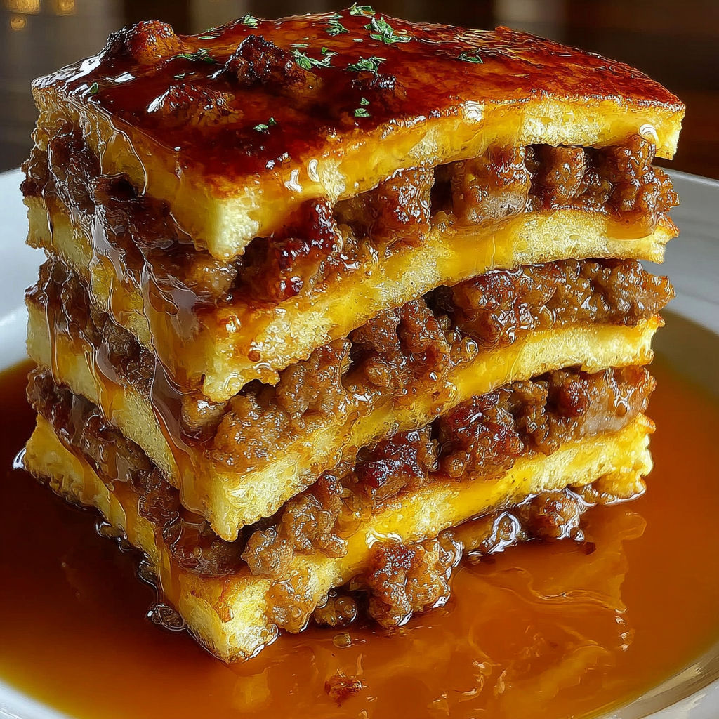 Pancake Sausage Casserole Bake recipe