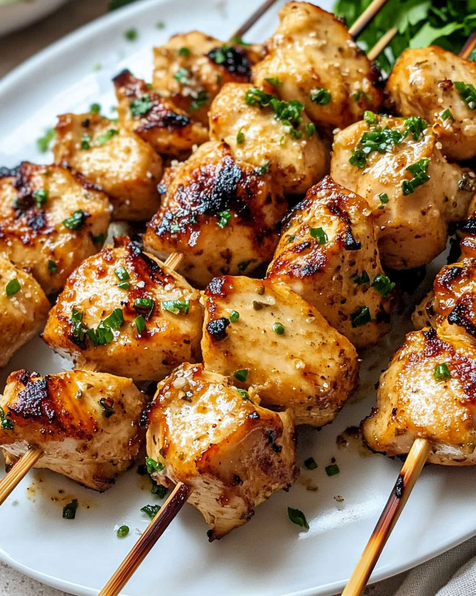 Parmesan Chicken Skewers recipe