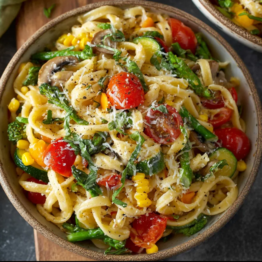 Pasta Primavera Vegetable Medley recipe