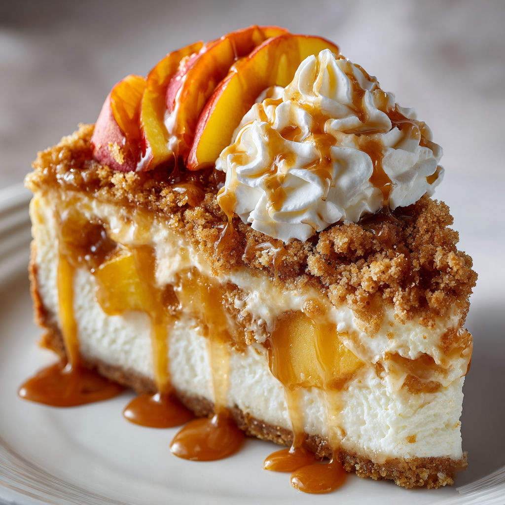 Peach Cobbler Cheesecake Bliss recipe