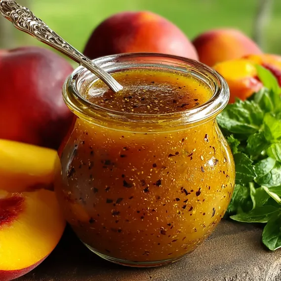 Peach Honey Dijon Balsamic recipe