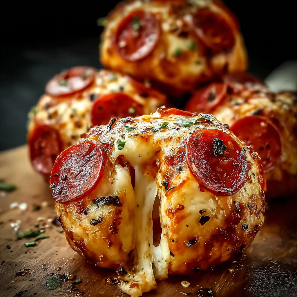 Pepperoni Pizza Bombs Snack recipe