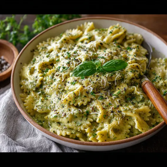 Pesto Cream Parmesan Sauce recipe