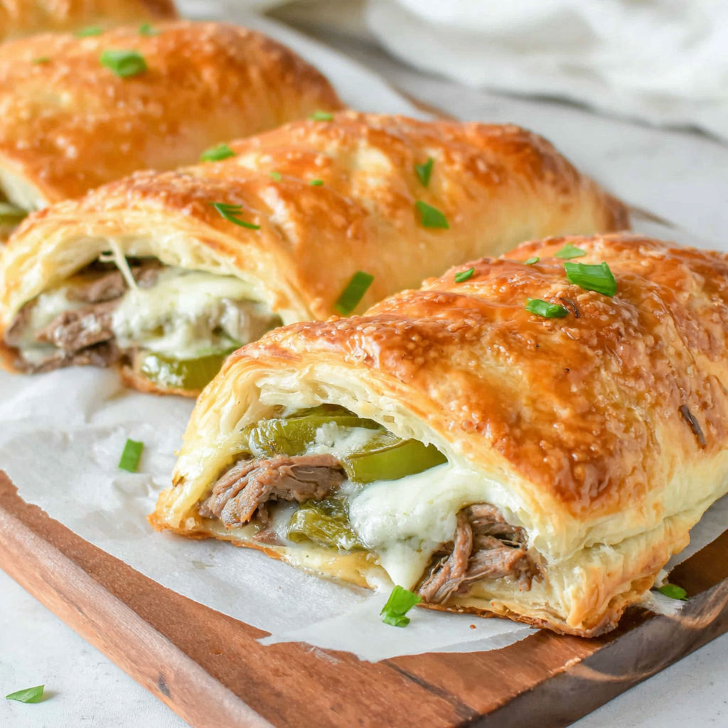 Philly Cheese Steak Crescent recipe