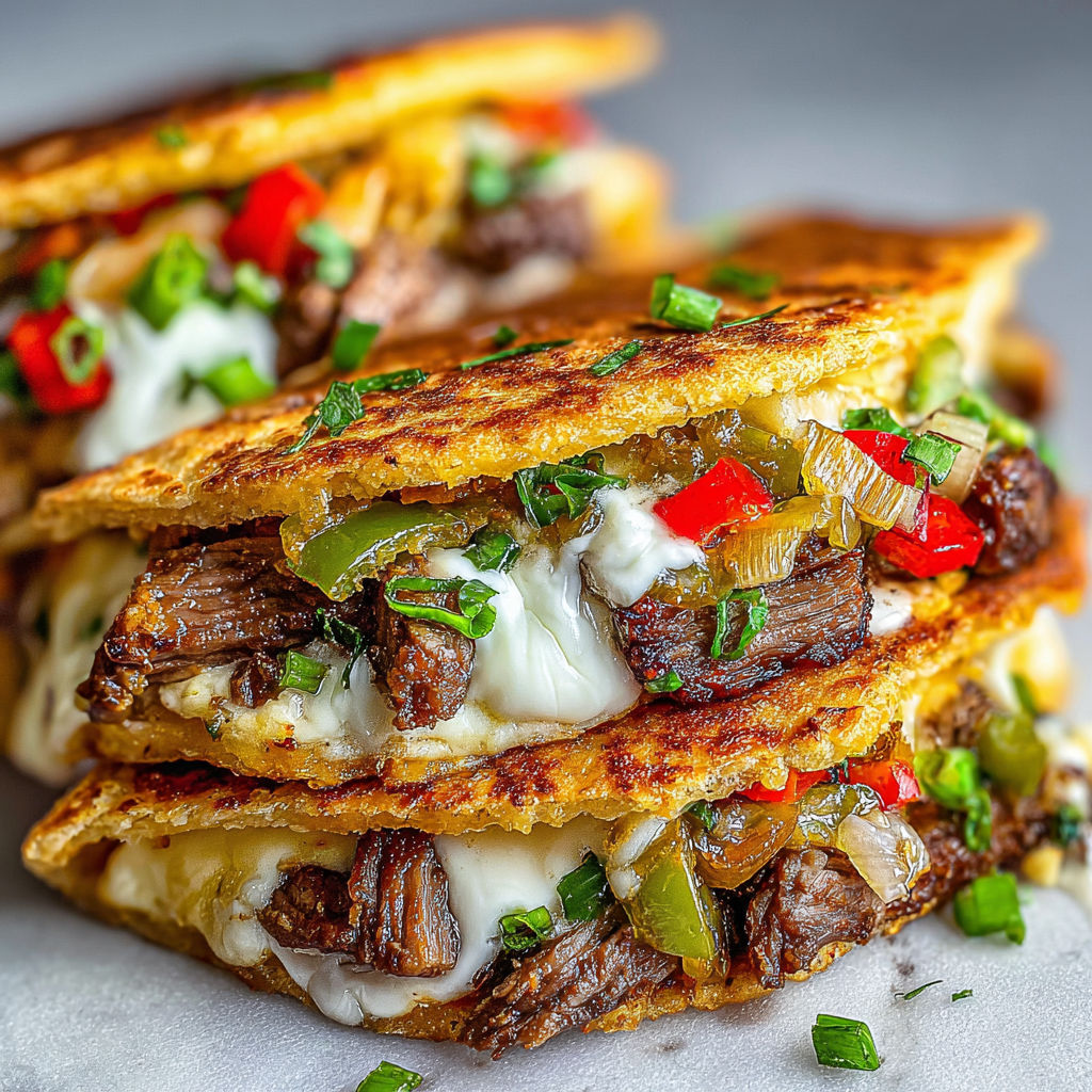 Philly Cheese Steak Quesadillas recipe