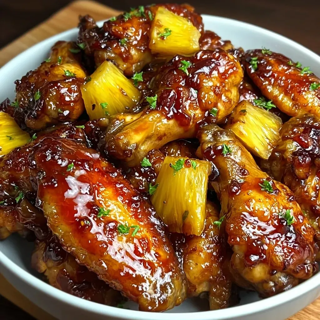 Sweet Pineapple Wings recipe